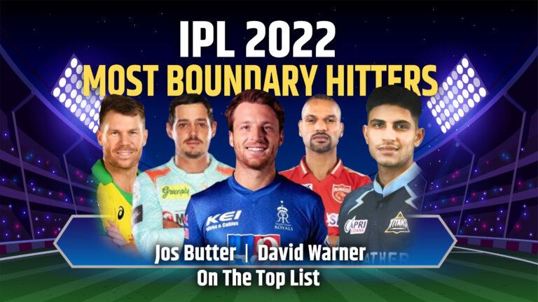 Most Boundary Hitters IPL 2022: Jos Buttler, David Warner, shine on the top list of most boundary hitters after group league