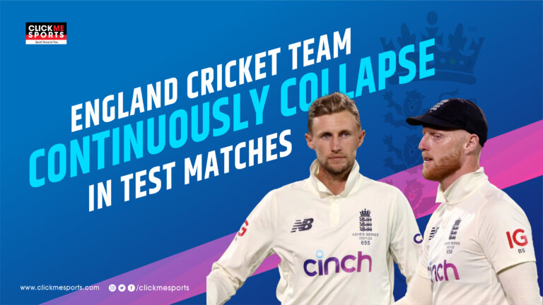 England Cricket Team continuously collapses in test matches